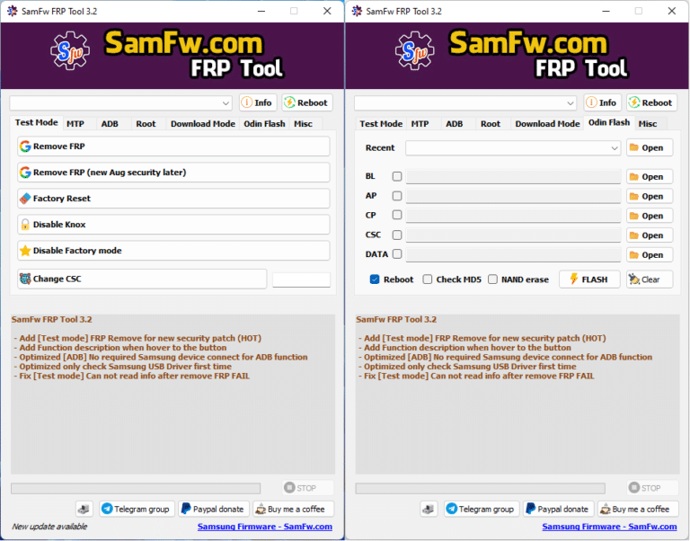SamFw Tool 3.31 – Eliminar Frp en un solo clic